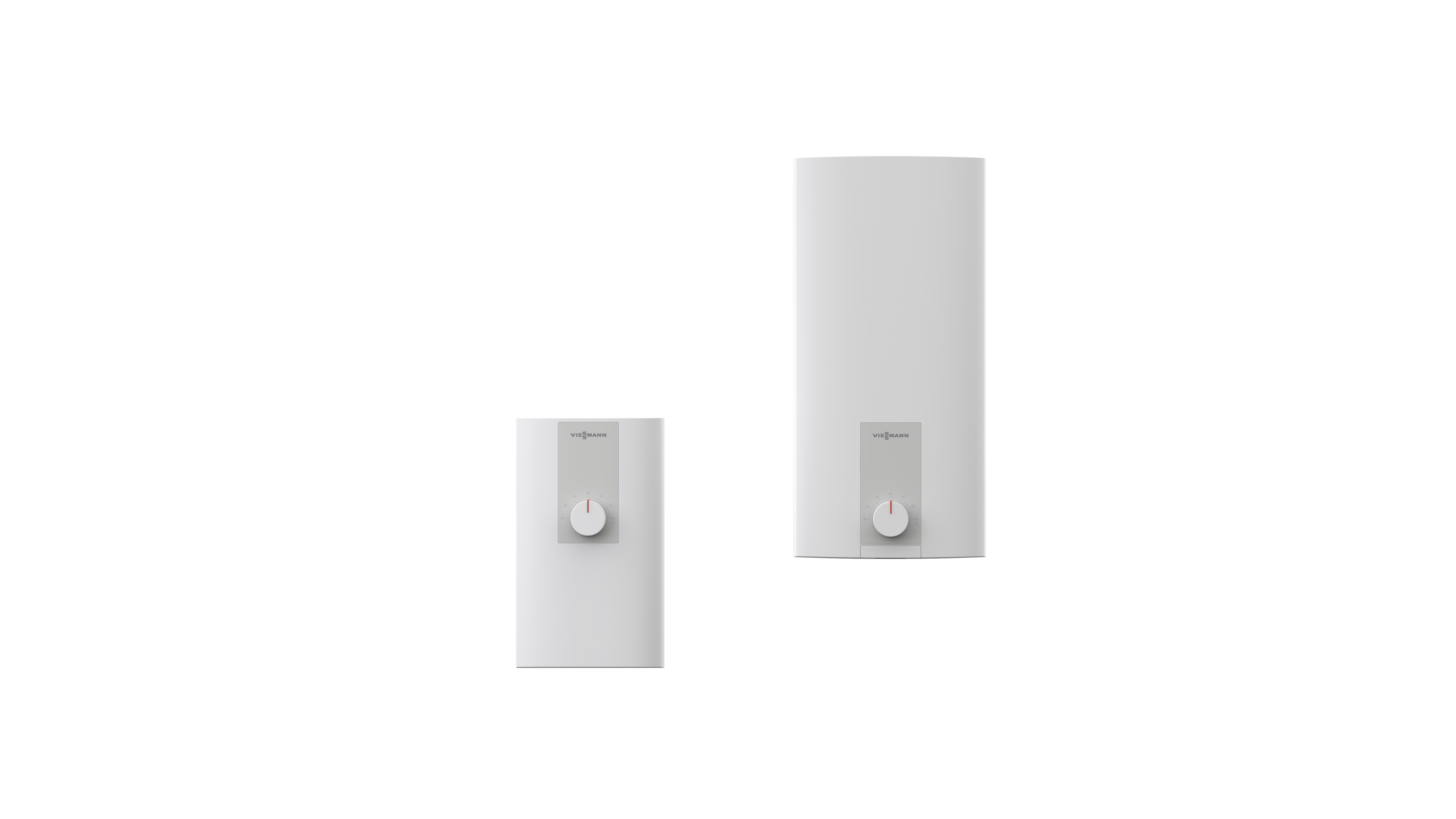 Viessmann Vitotherm water heaters in front of a transparent background