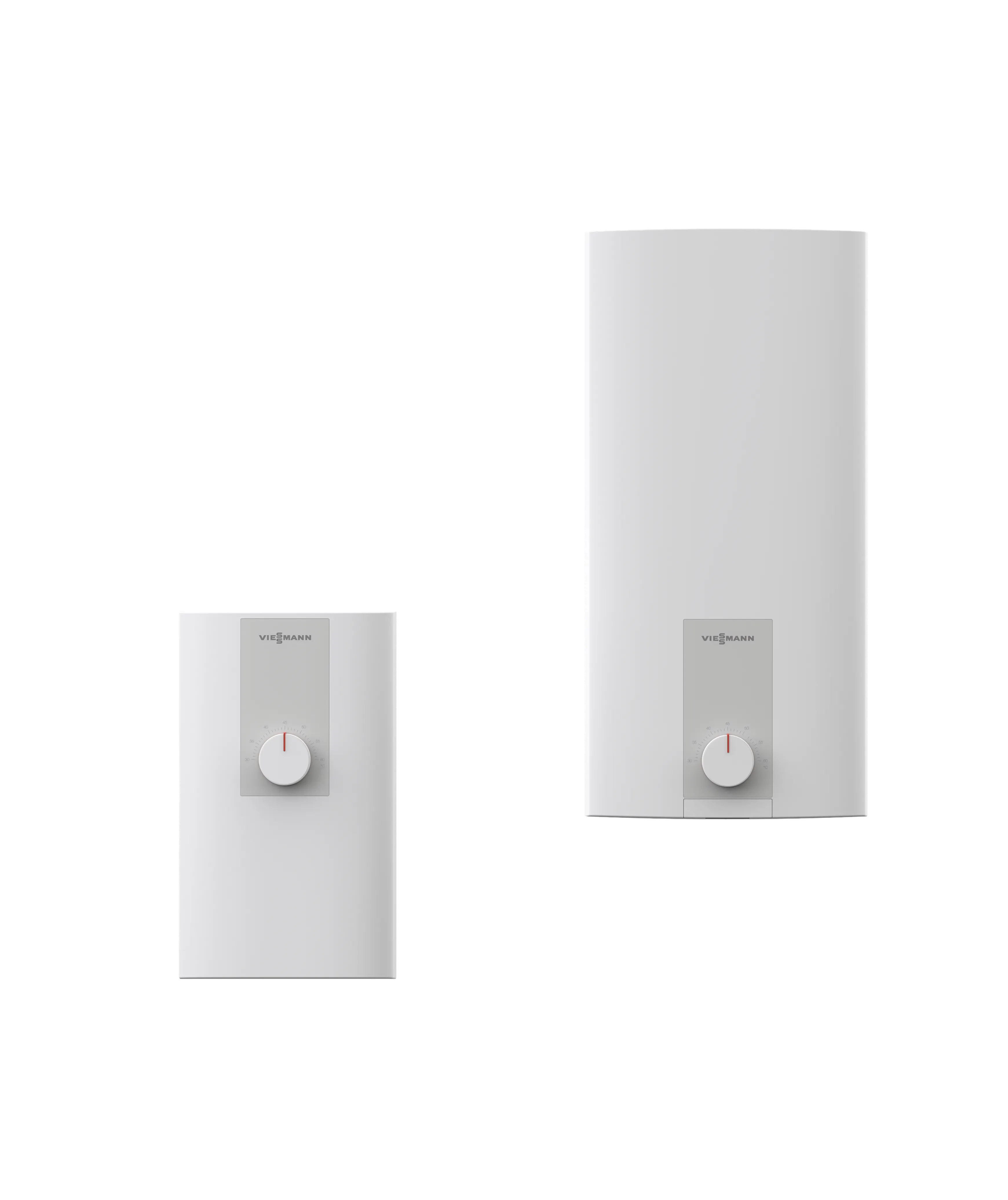 Viessmann Vitotherm water heaters in front of a transparent background