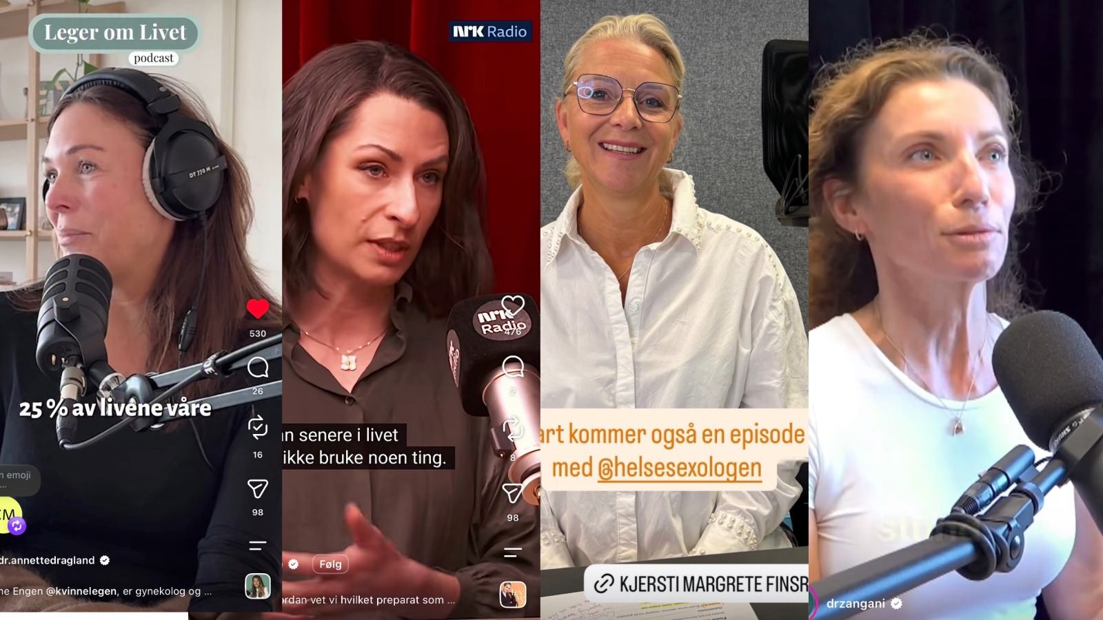 Hør våre spesialister i ulike podcast