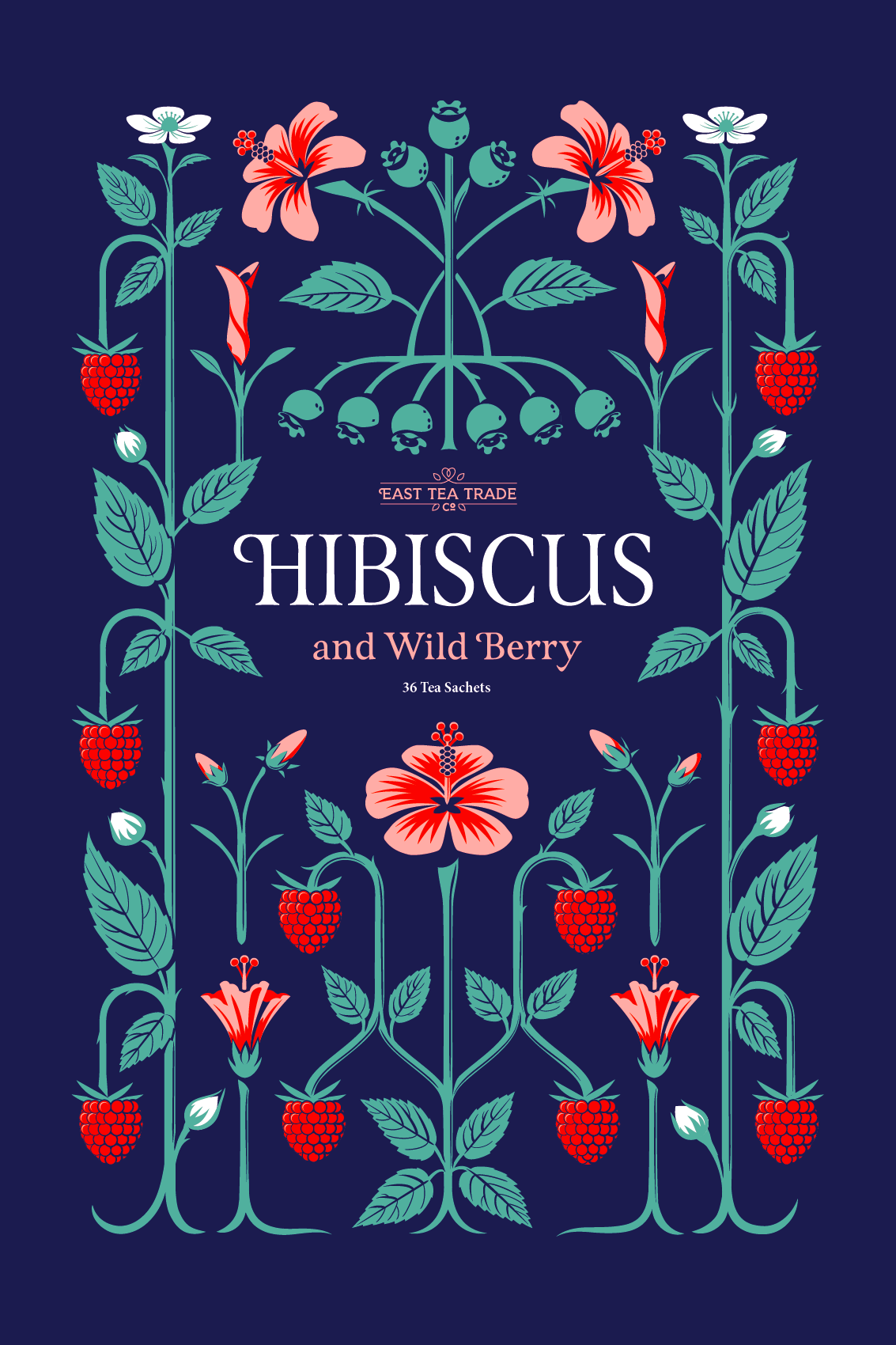 Hibiscus and Wild Berry Tea pattern