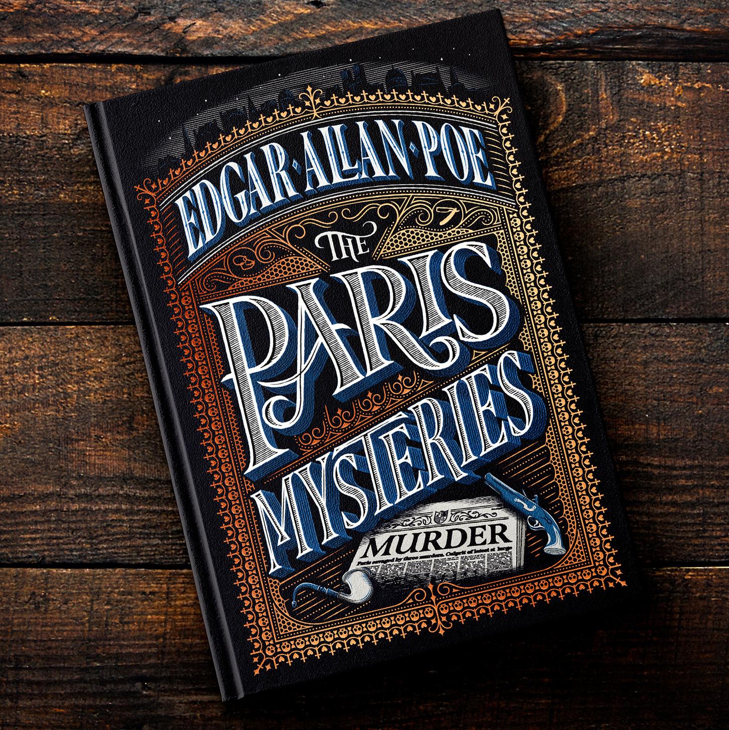 The Paris Mysteries book cover design – Jamie Clarke Type