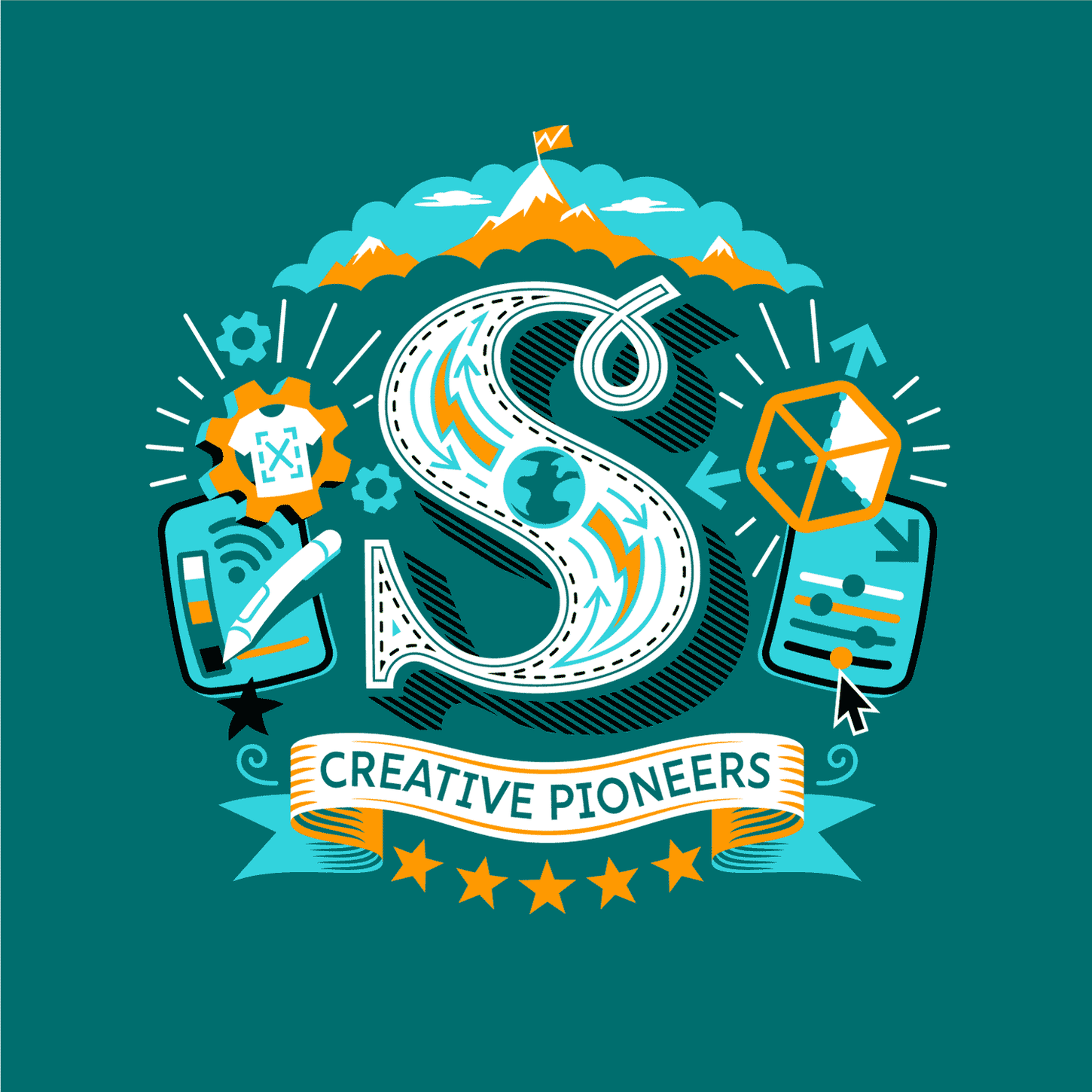 ALS – Tailored Creatives, S Monogram – Jamie Clarke Type