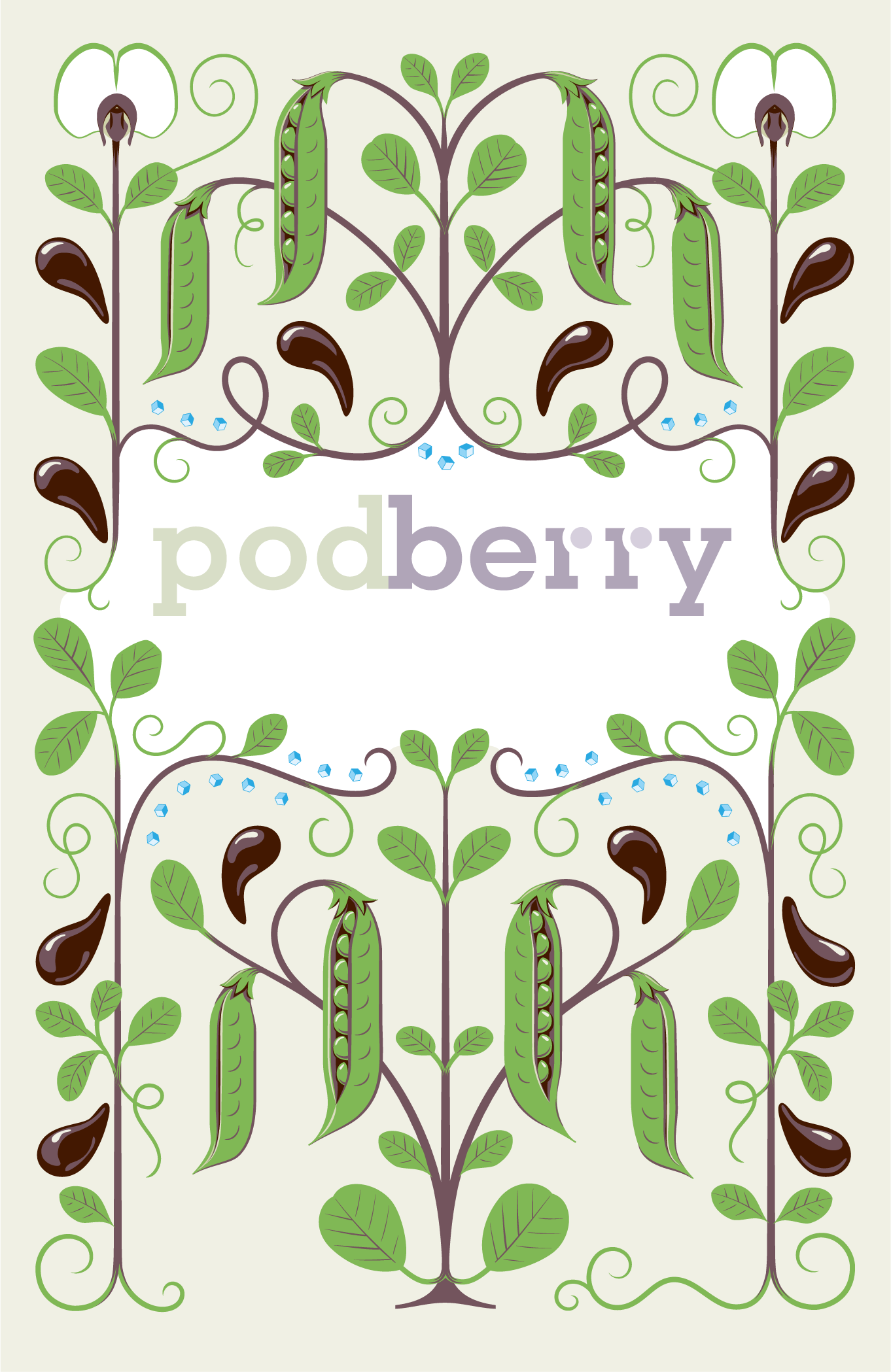 Podberry packaging illustration design – Artwork Balsamic