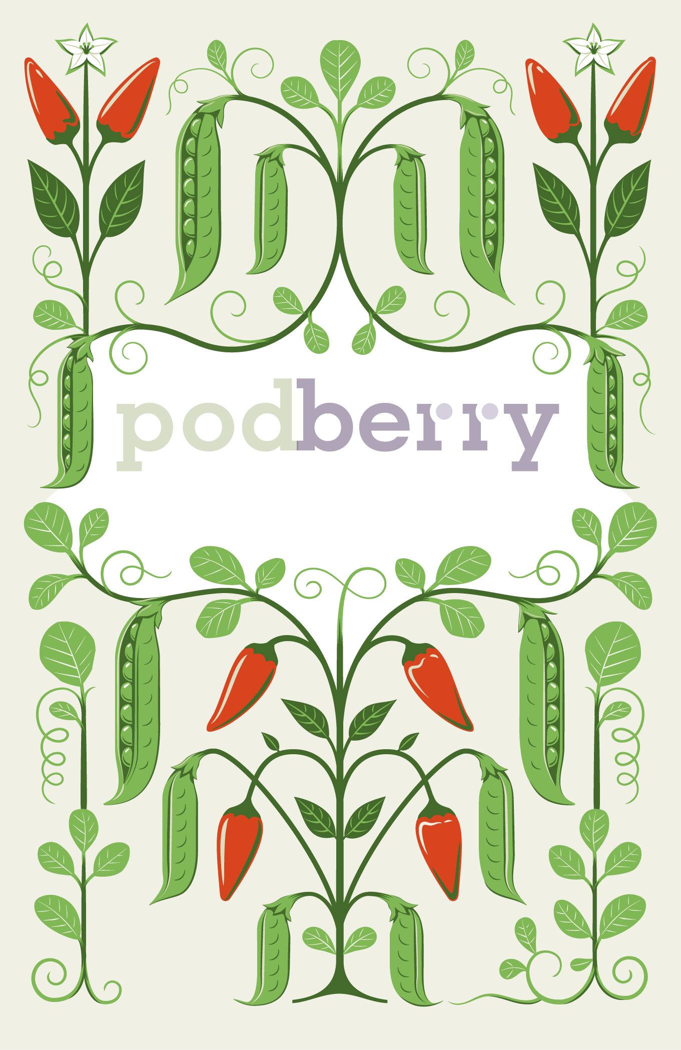 Podberry packaging illustration design – Artwork Chilli