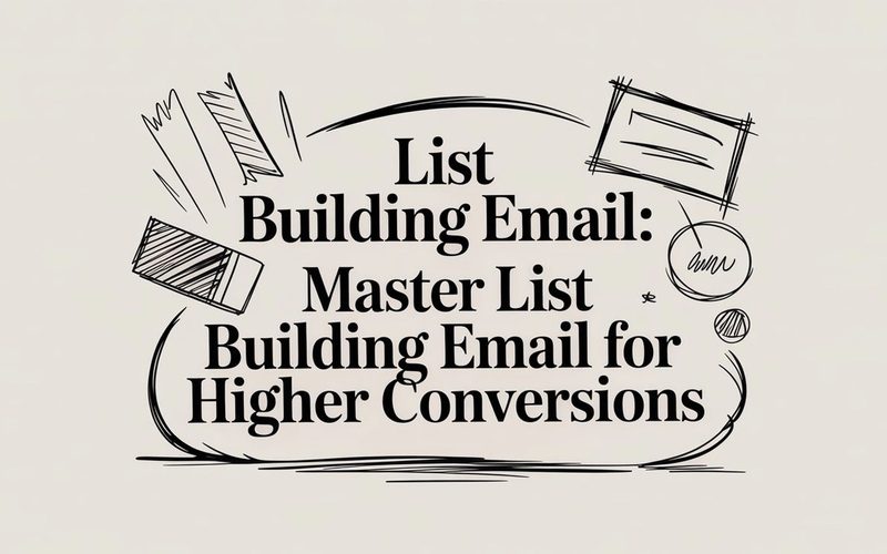 List Building Email: Master list building email for higher conversions
