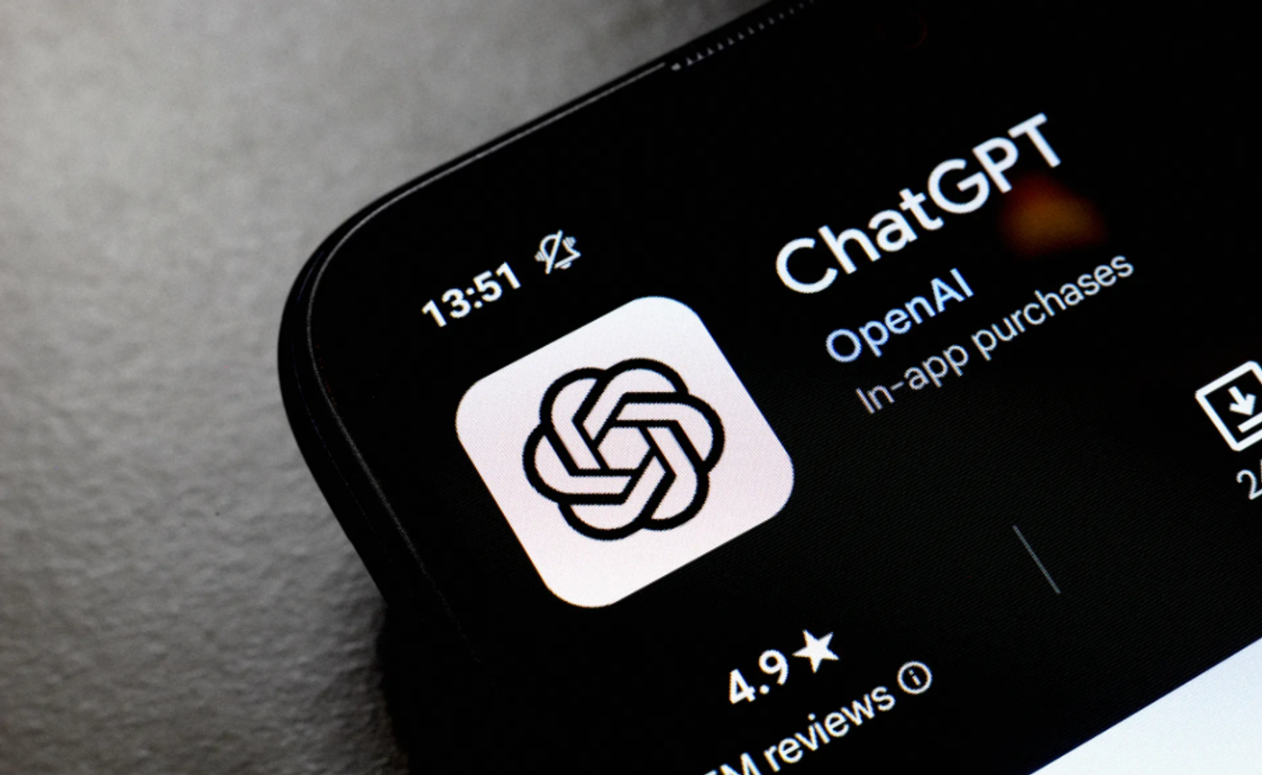 Image showing ChatGPT as an option from an app store.