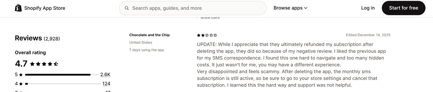 Screenshot of Omnisend reviews on Trustpilot showing mixed ratings and customer feedback about pricing and support.