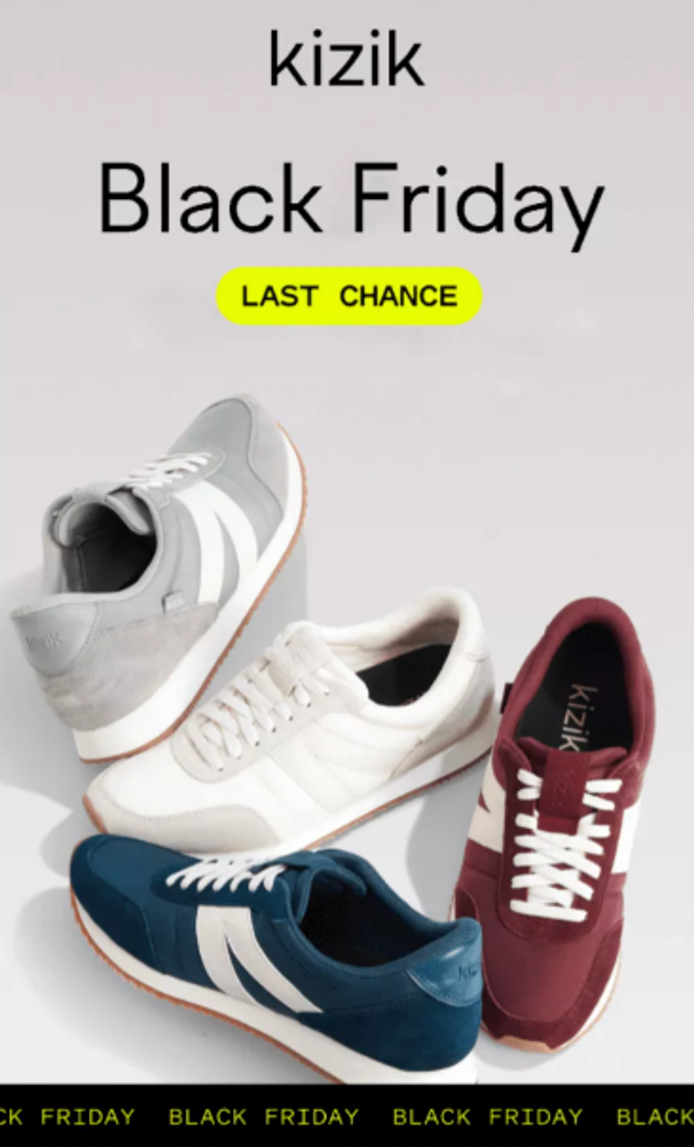 Screenshot of a Black Friday last-chance email.