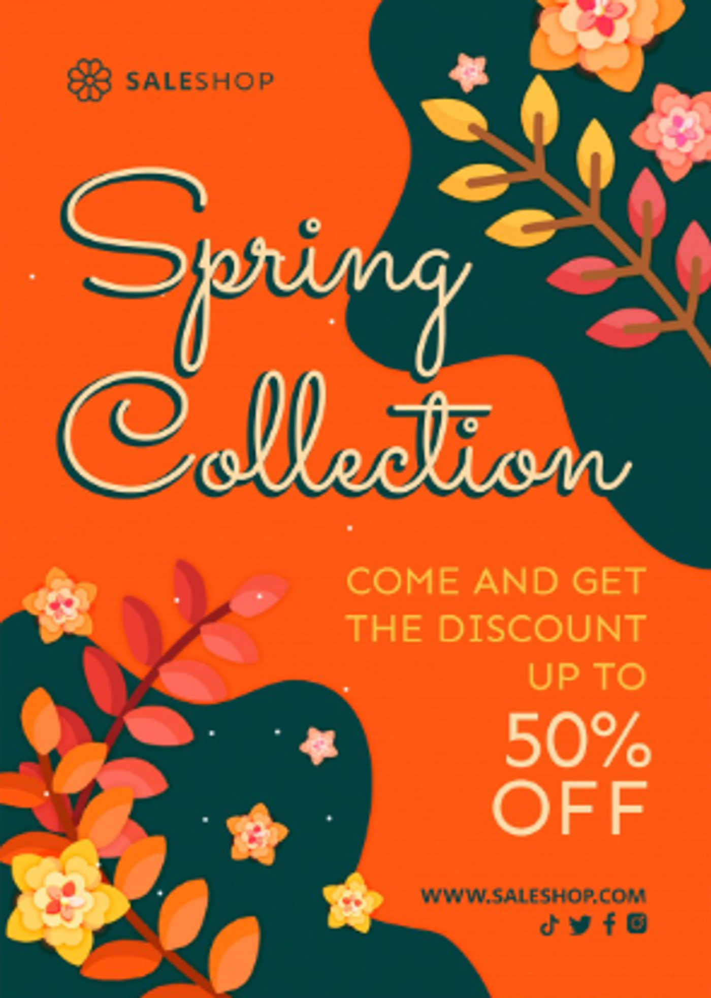 Screenshot of a spring collection email.
