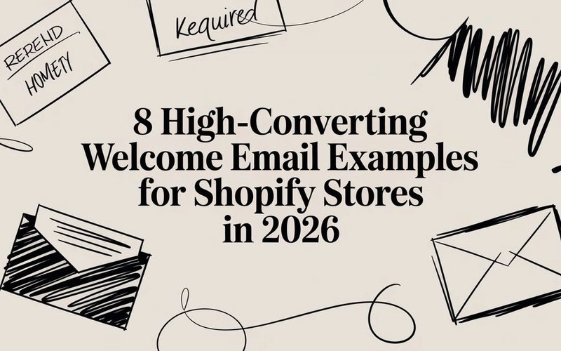 8 High-Converting Welcome Email Examples for Shopify Stores in 2026