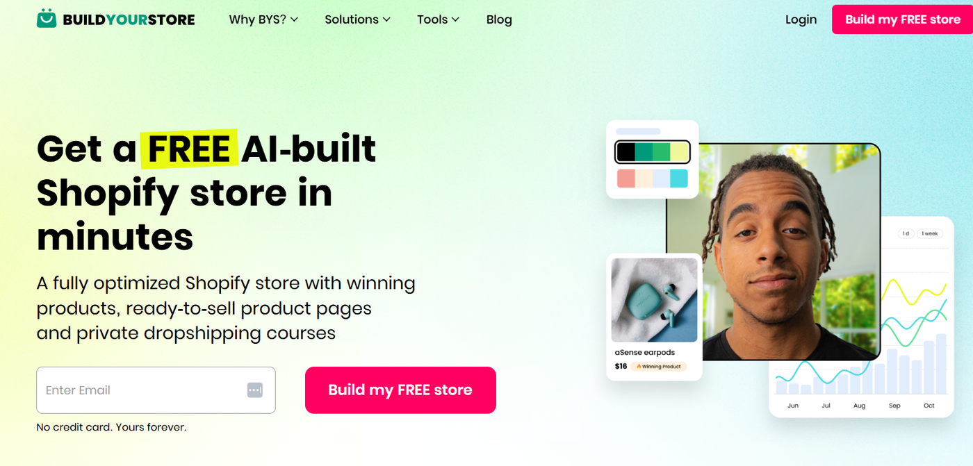 Screenshot of Jordan Welsch’s page on BuildYourStore