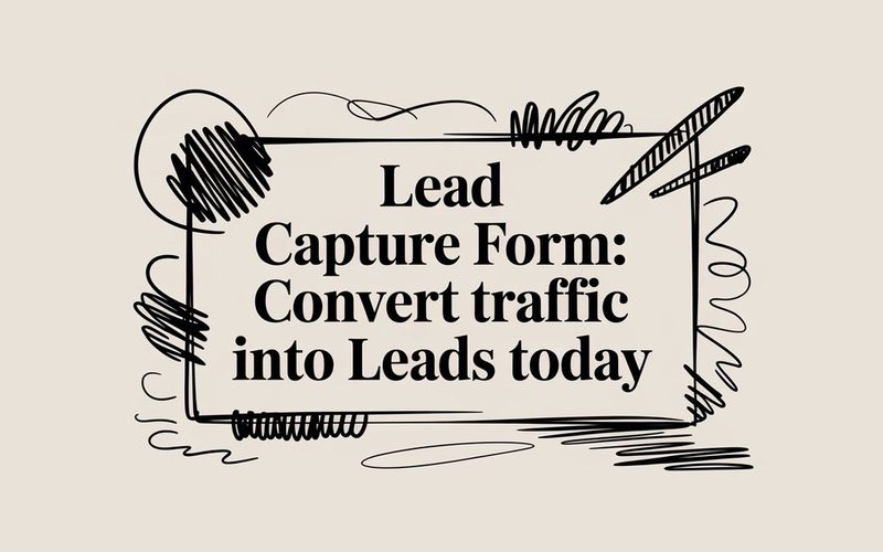 Lead capture form: Convert Traffic into Leads Today