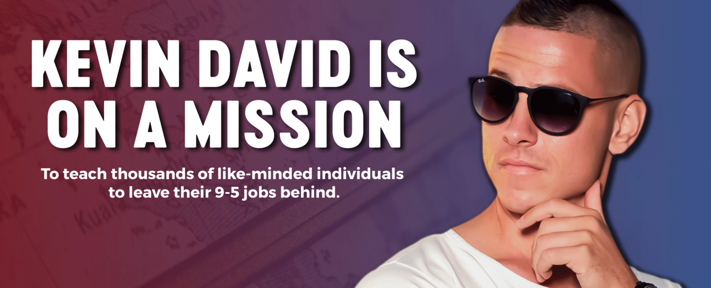 Screenshot of one of the sections in Kevin David’s ‘About’ page.
