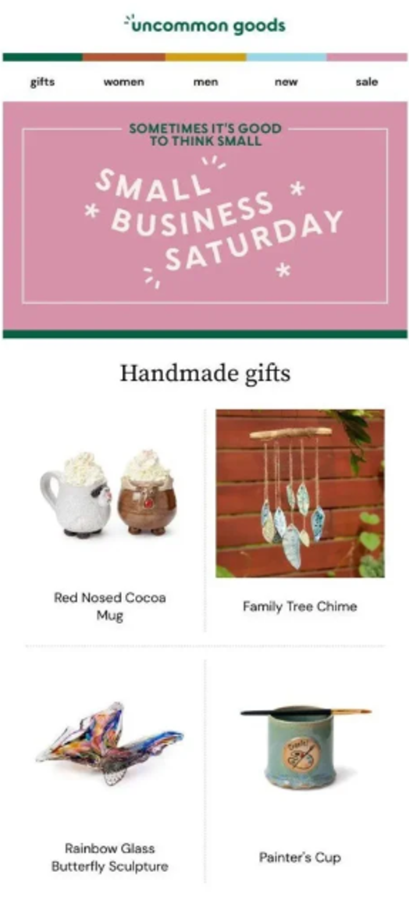 Screenshot of a Small Business Saturday email.