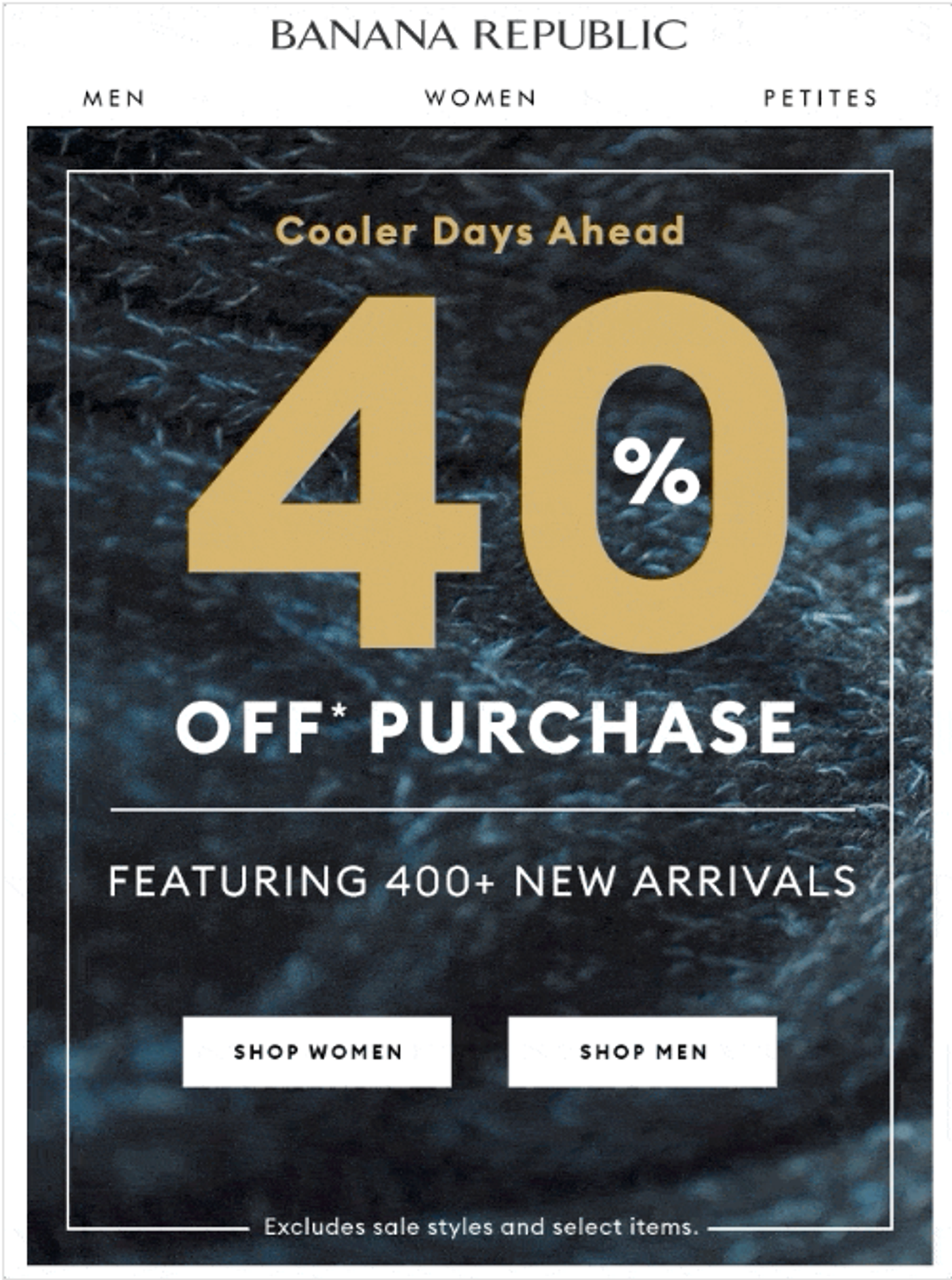 Example of a discount email.