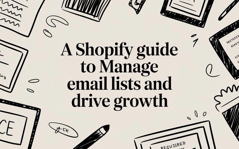 A Shopify Guide to Manage Email Lists and Drive Growth