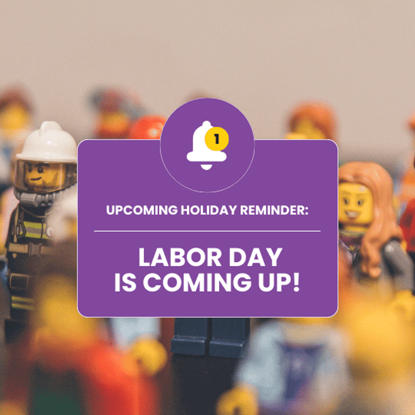 Screenshot of a Labor Day reminder email.