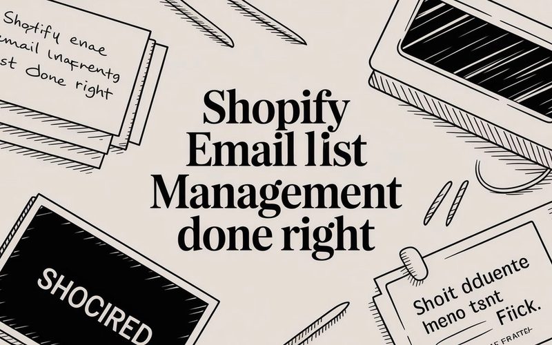 Shopify Email List Management Done Right