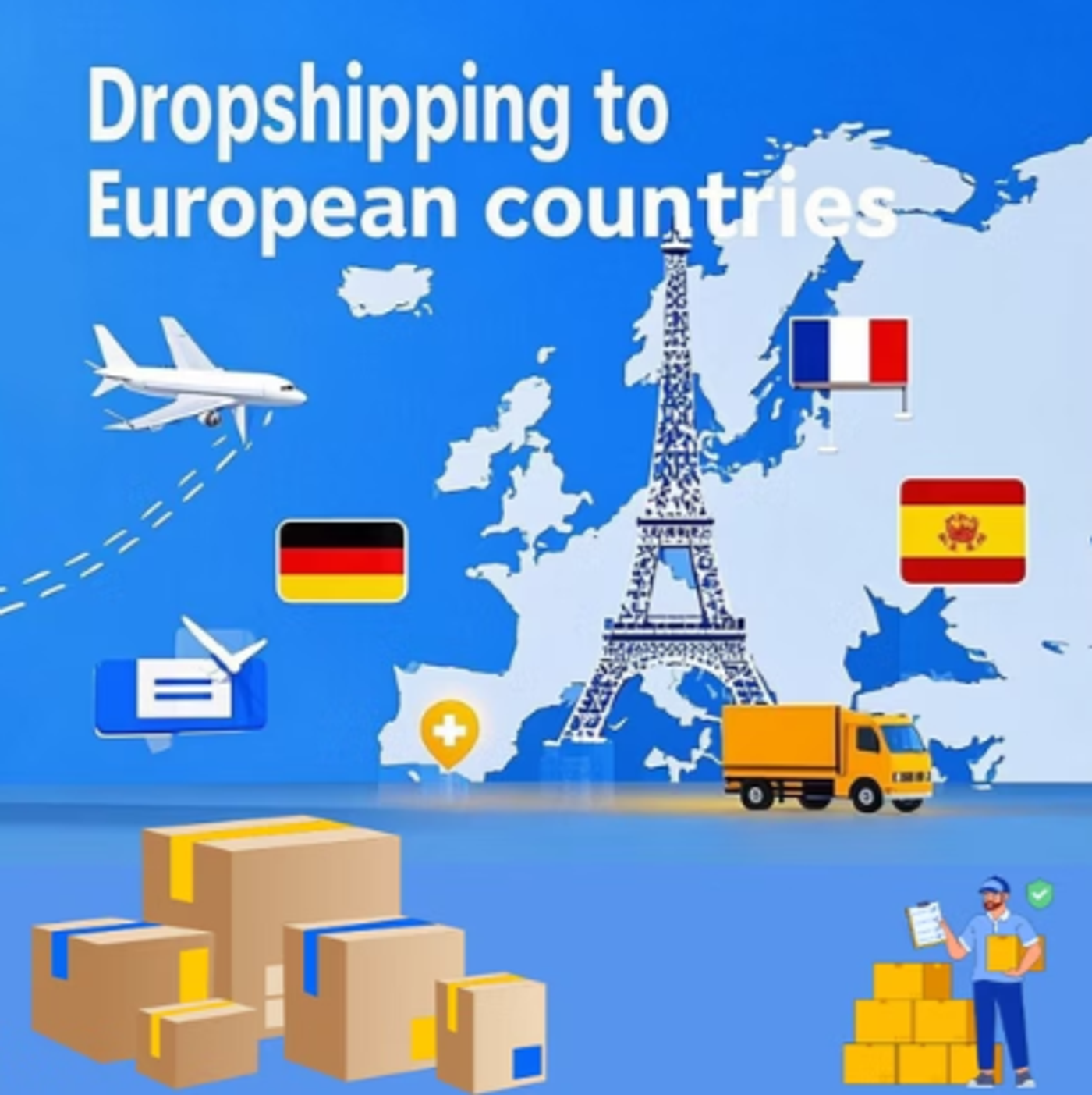 Image representing dropshipping in Europe.