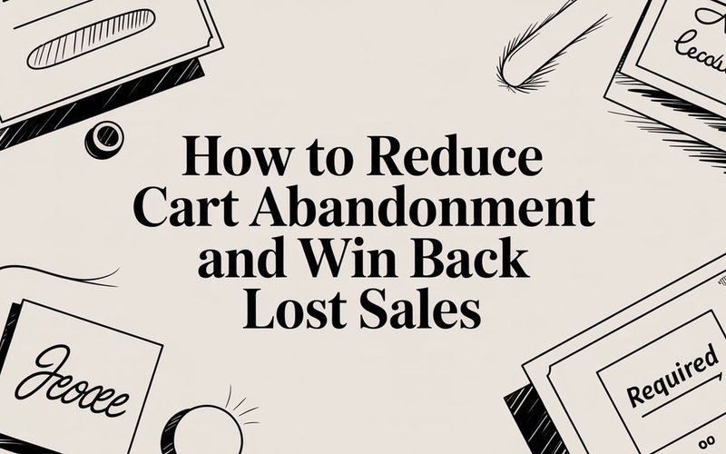 How to Reduce Cart Abandonment and Win Back Lost Sales