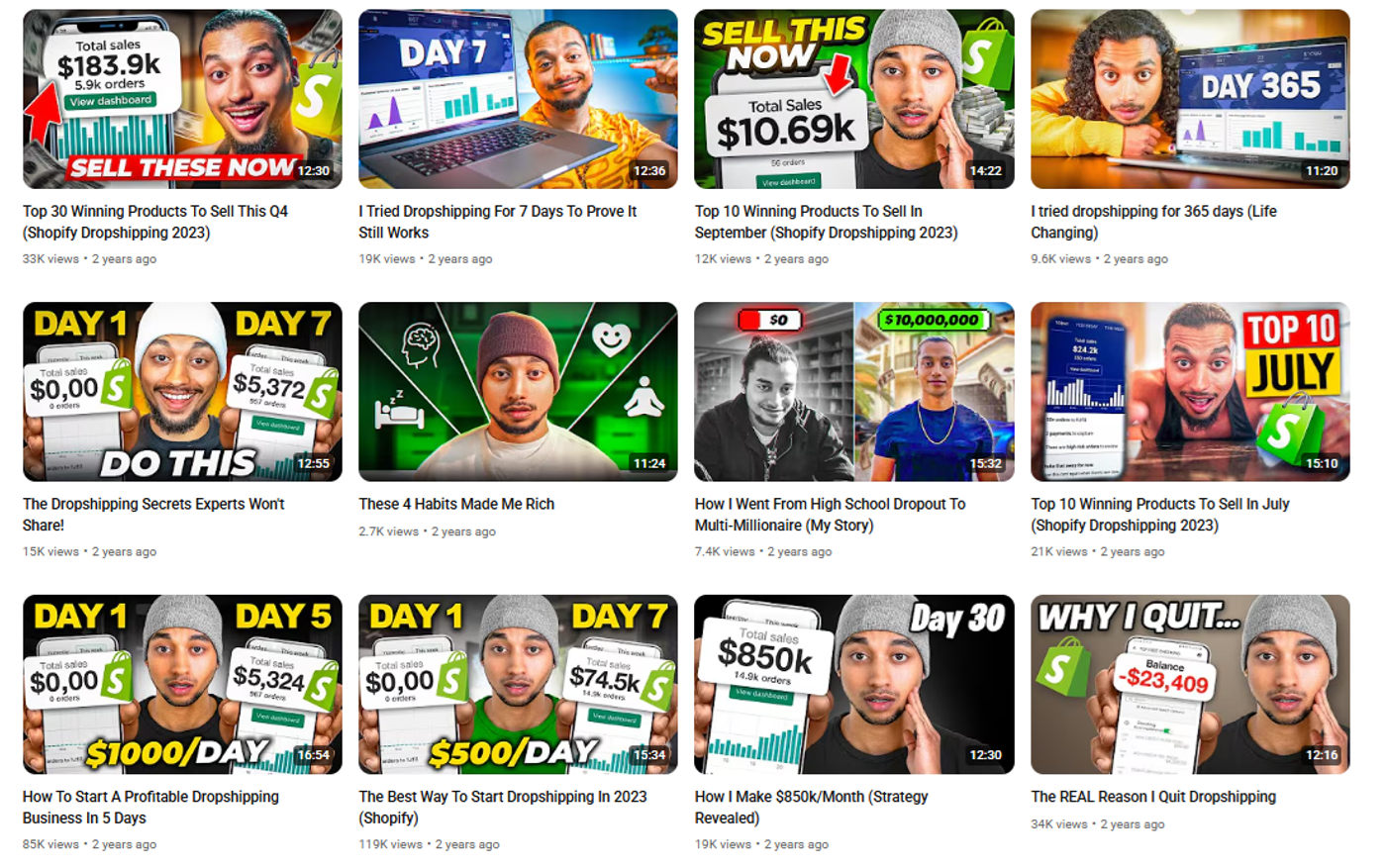 Screenshot of Tan Choudhury’s video tutorials.