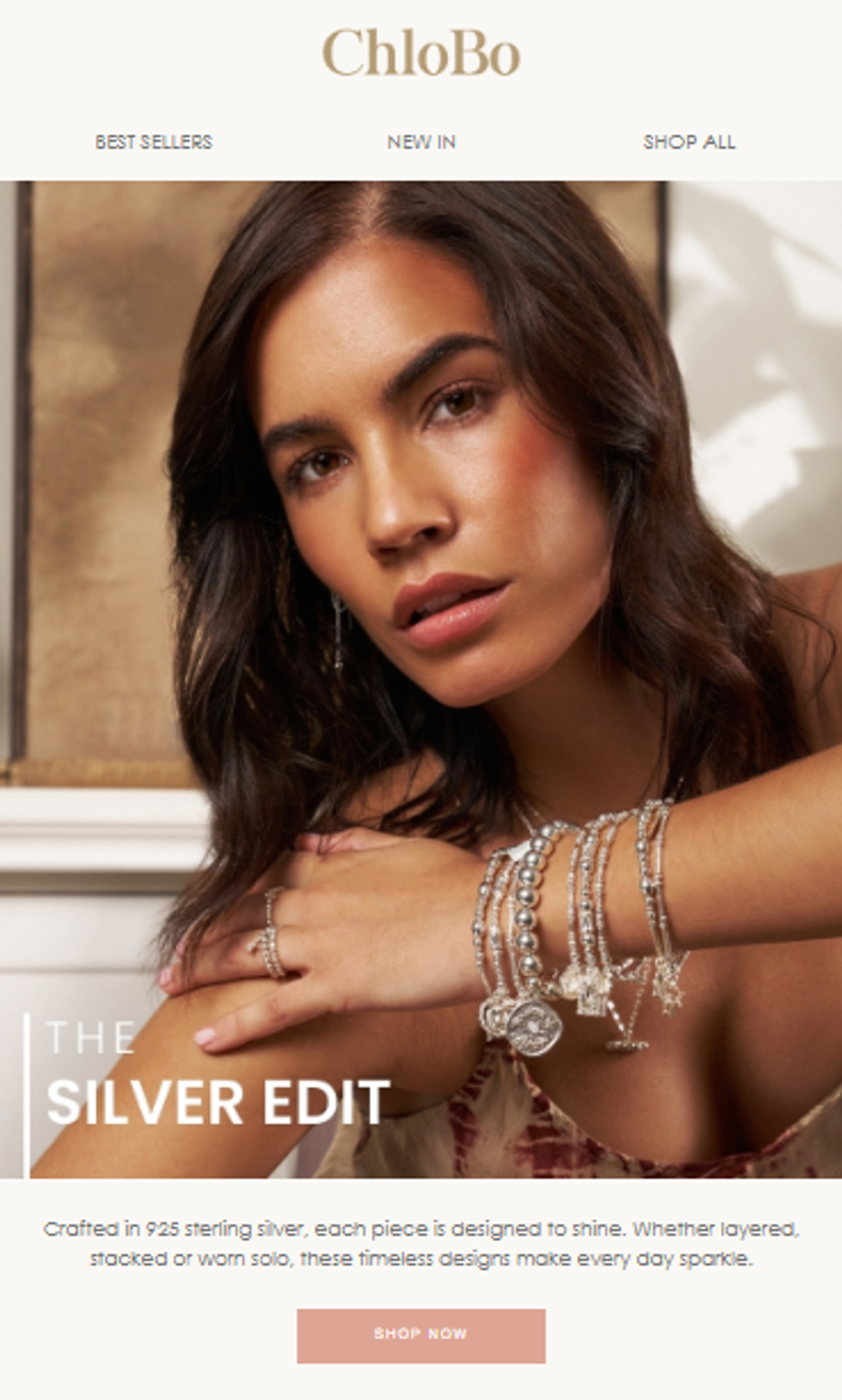Screenshot of a marketing email from a jewelry brand.