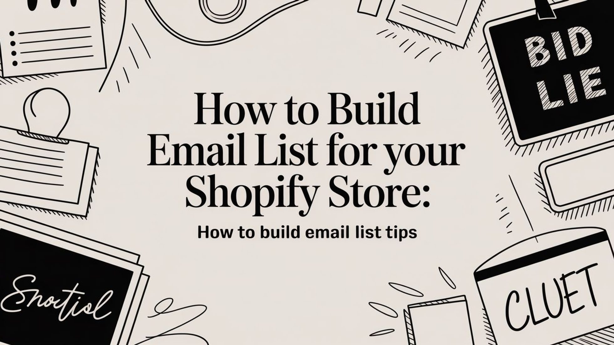 How to Build Email List for Your Shopify Store: how to build email list tips