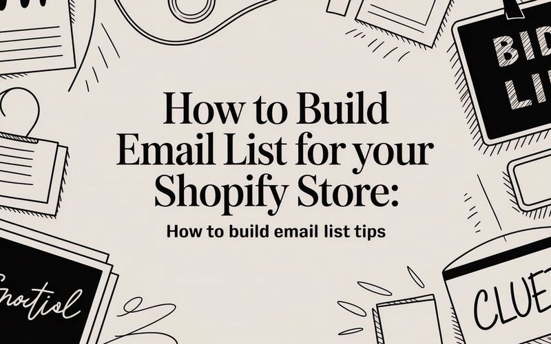 How to Build Email List for Your Shopify Store: how to build email list tips