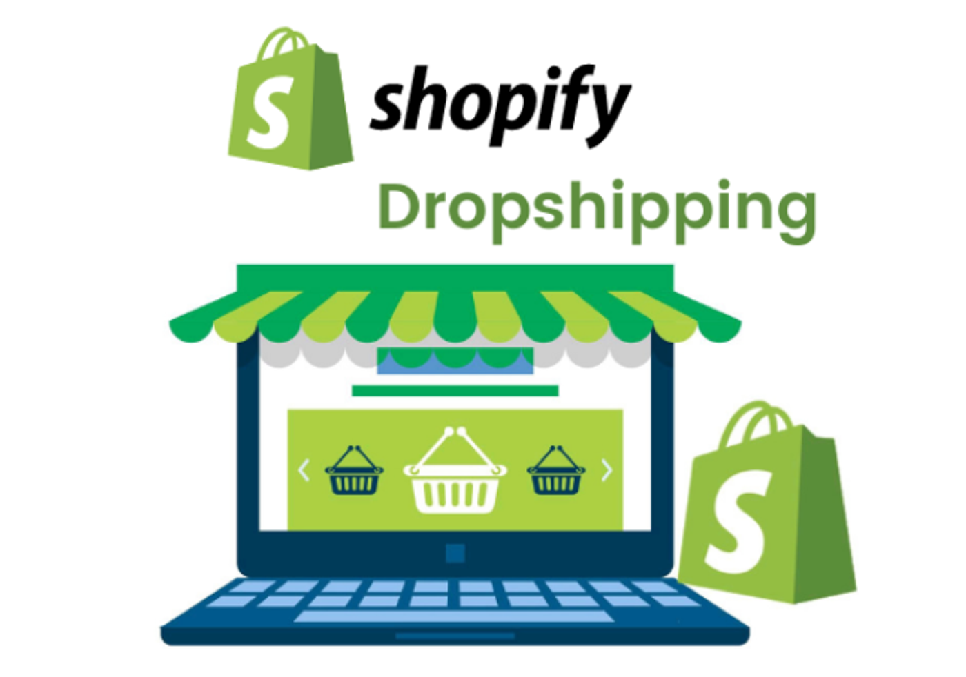 Image illustrating Shopify dropshipping.