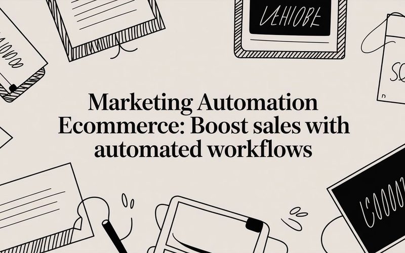 Marketing Automation Ecommerce: Boost Sales with Automated Workflows