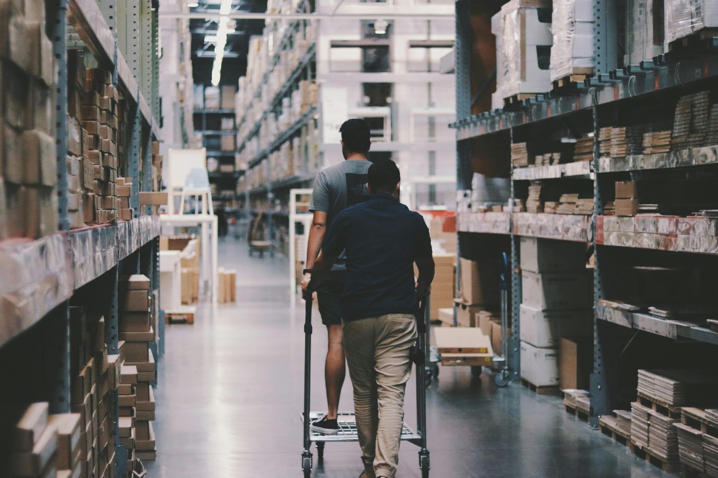 Image showing dropshipping supplier company staff in a warehouse.
