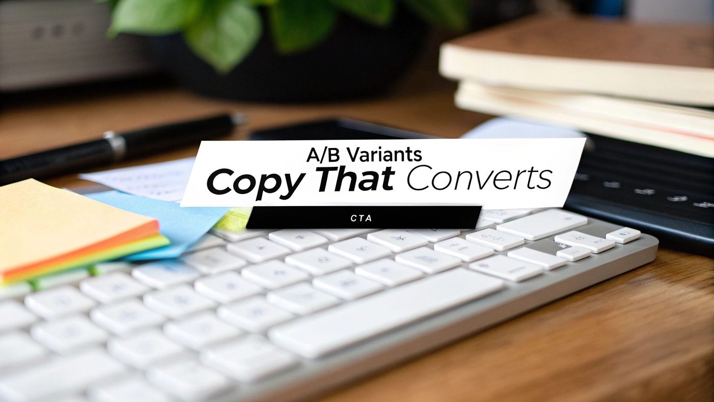 Email copy example