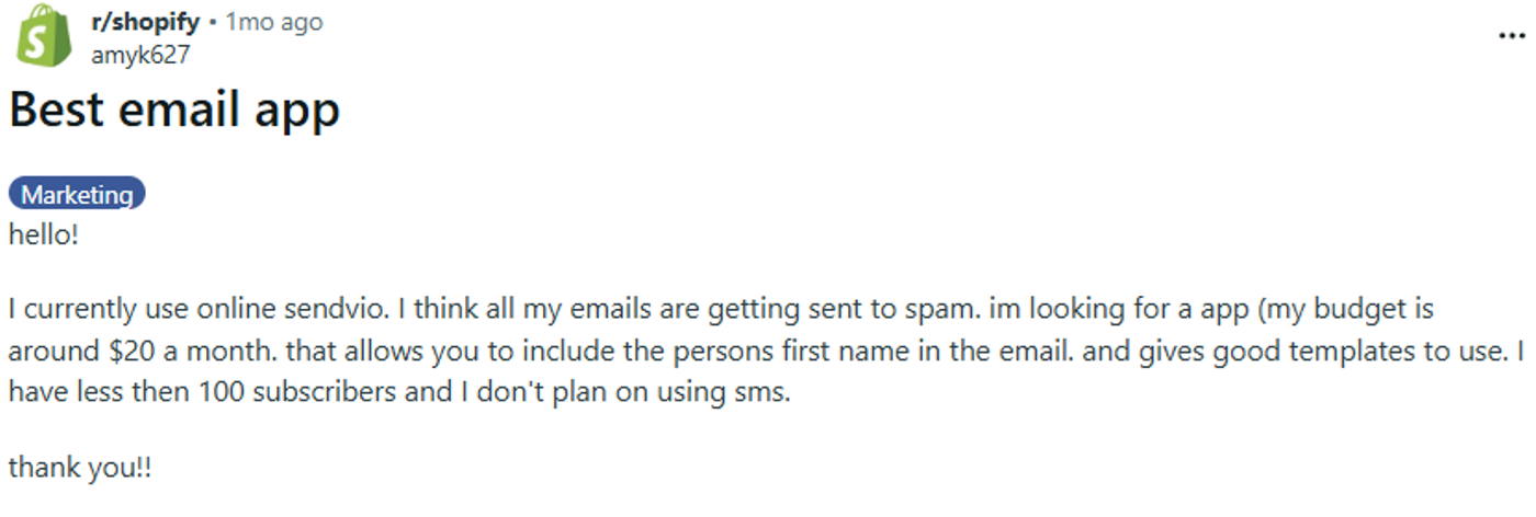 Screenshot of Sendvio review on G2 discussing spam protection and sender verification.