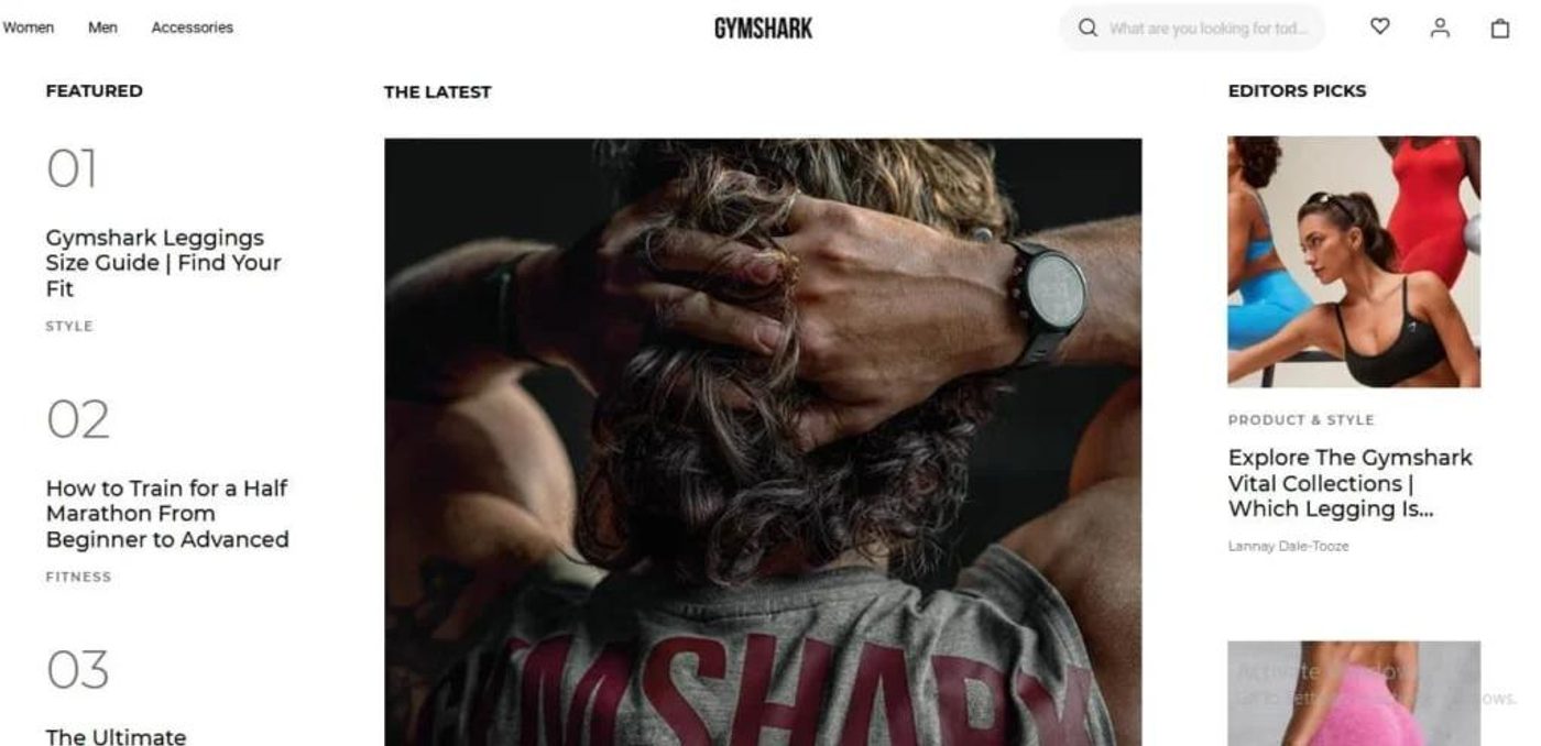 Screenshot of a Shopify store’s SEO-optimized web content.