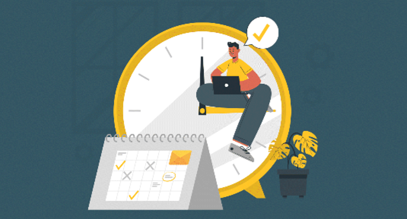 Image representing email timing.