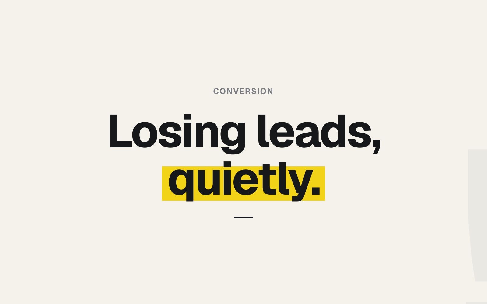 5 signs your website is quietly costing you leads