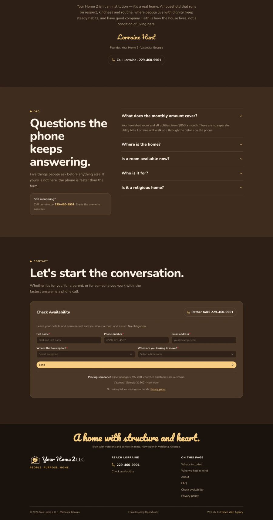 Your Home 2 LLC, the whole / page