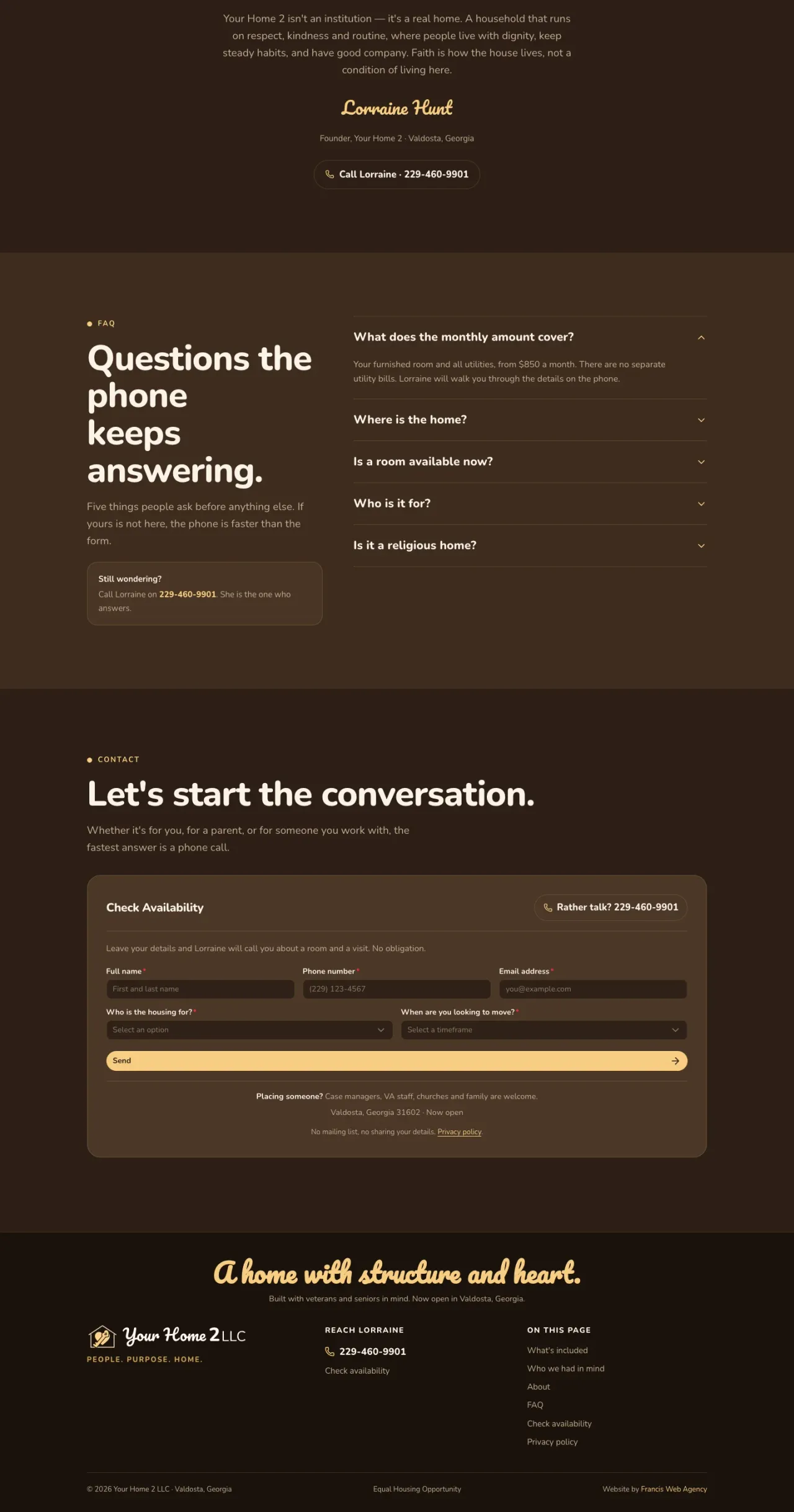 Your Home 2 LLC, the whole / page