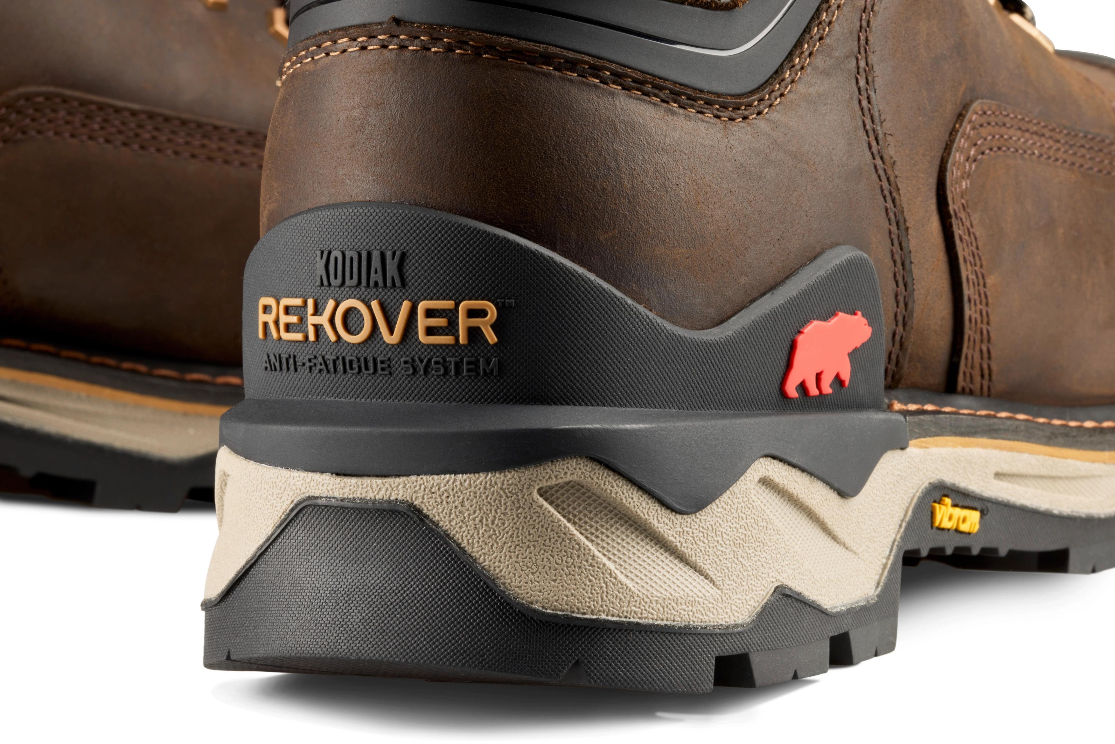 kodiak rekover anti fatigue boot close up commercial photography