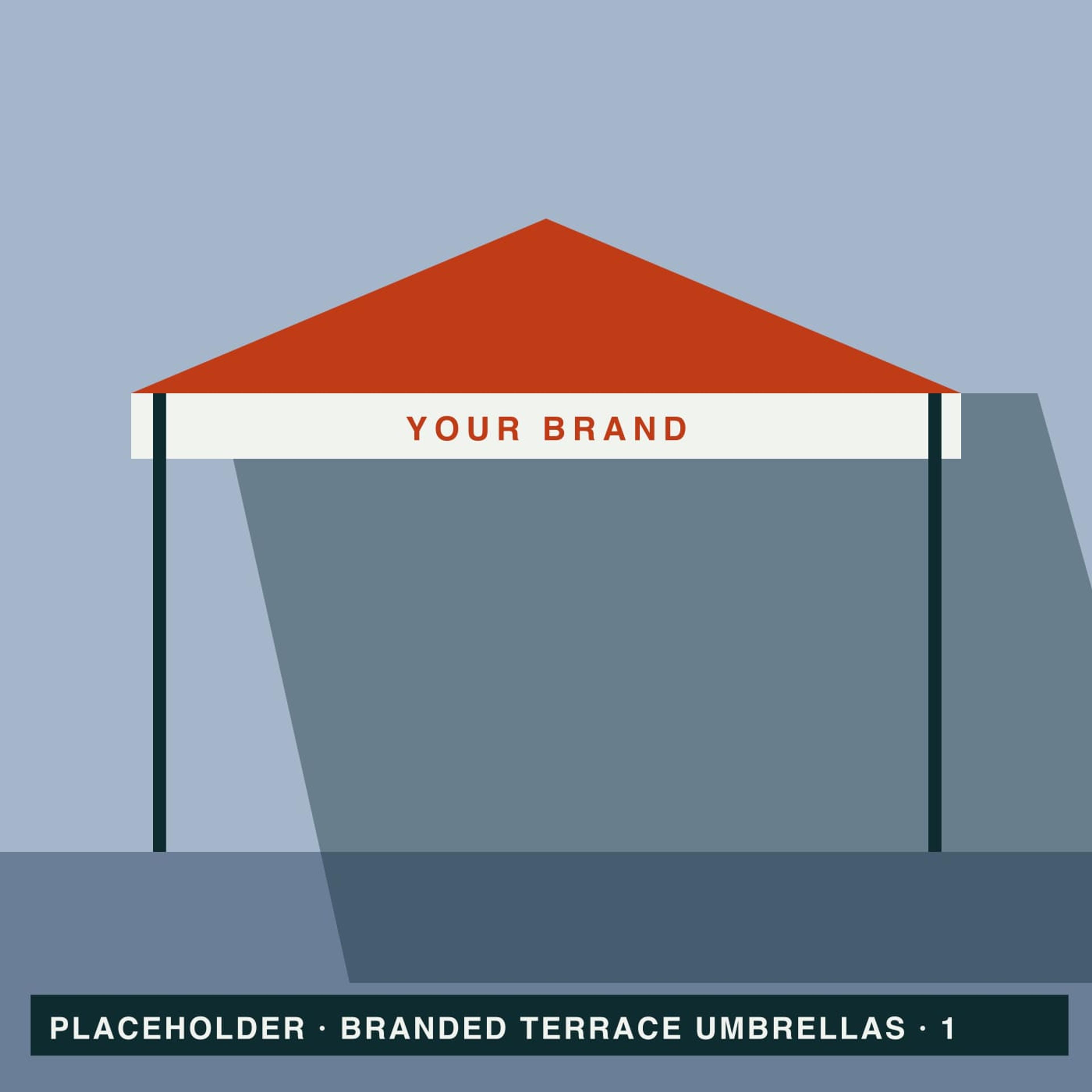 Placeholder: Branded terrace umbrellas, Lagos (photo 1)