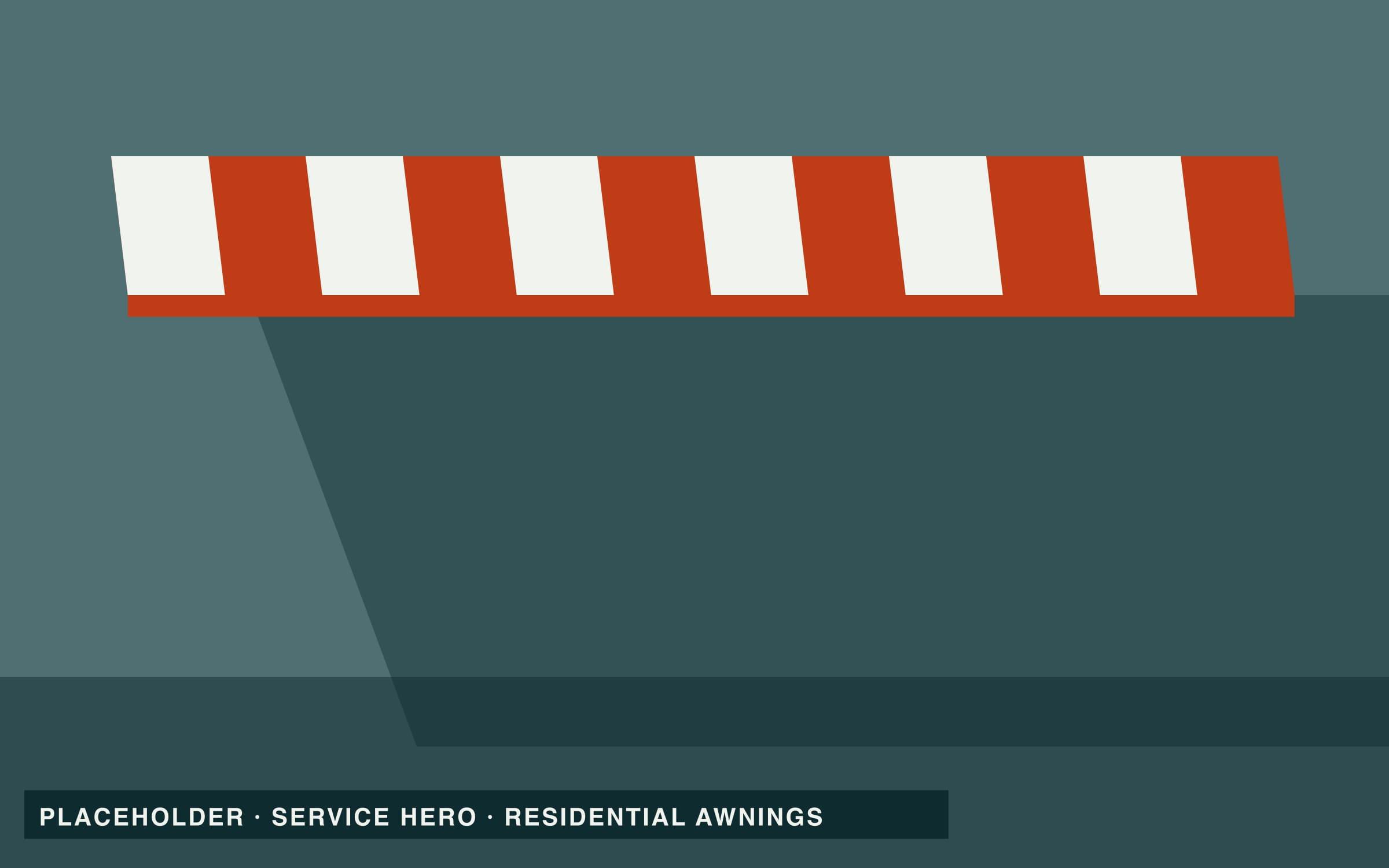 Placeholder: retractable awning over a family patio
