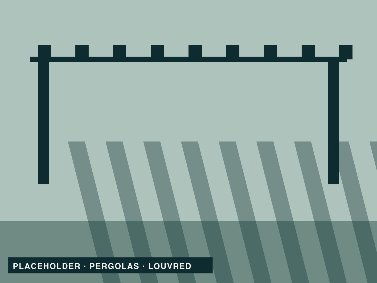 Placeholder: louvred aluminium pergola