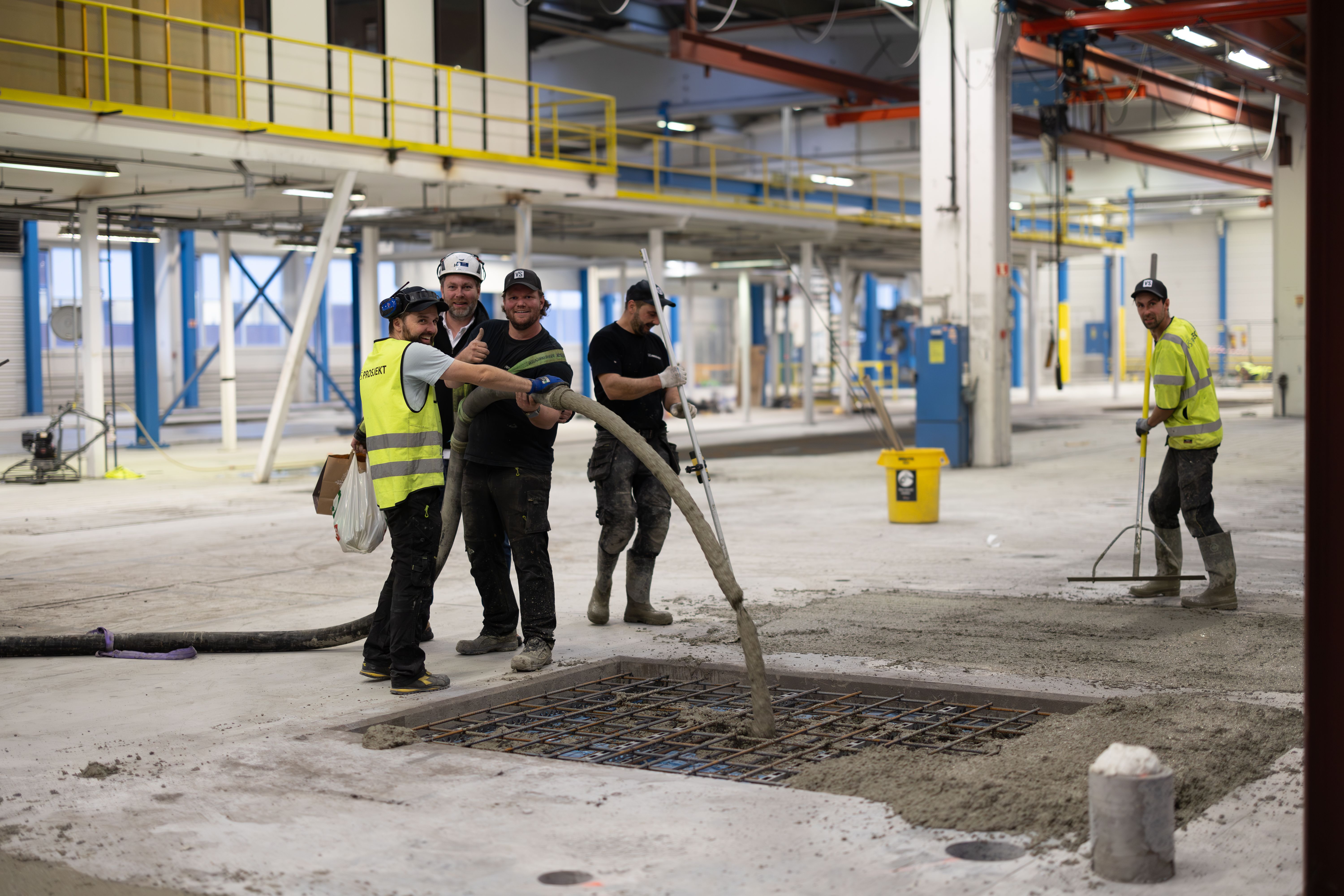 Ombygging industrihall for Prysmian Draka