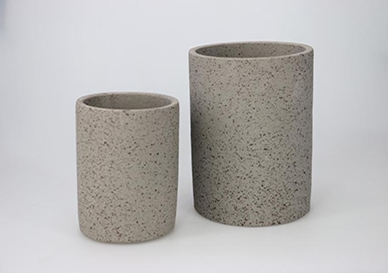 Maceta cilindro gris dk