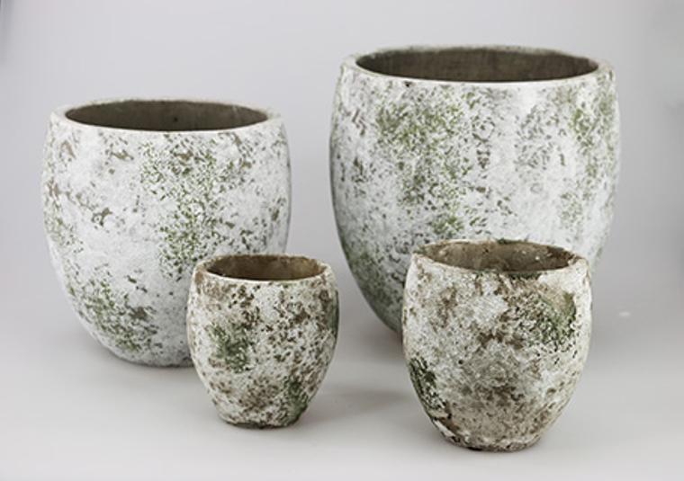 Maceta oval musgo