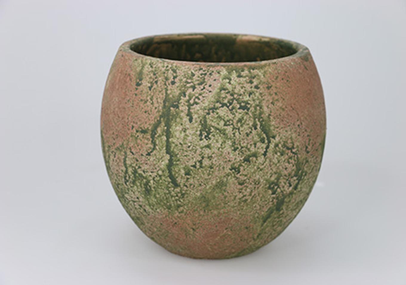 Maceta esfera musgo oscuro