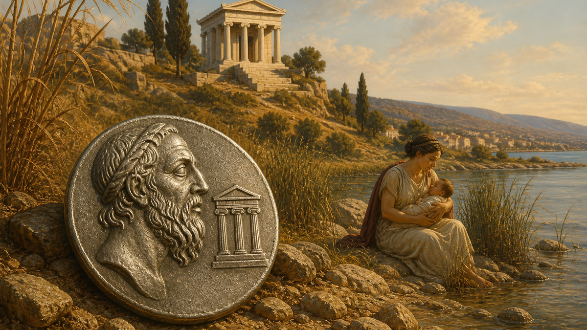 A poet's coin, the Homereion shrine and the river Meles uniting ancient Smyrna's claim to Homer