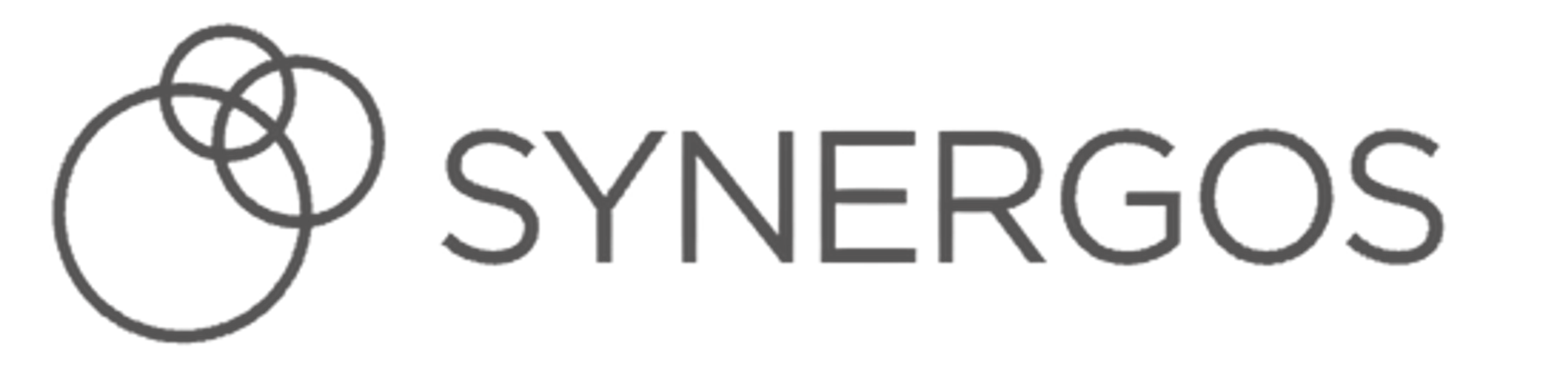 Synergos logo with three overlapping circles.