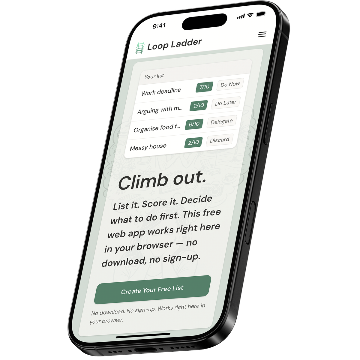 Loop Ladder: A Free Framework for Clarity and Mental Triage
