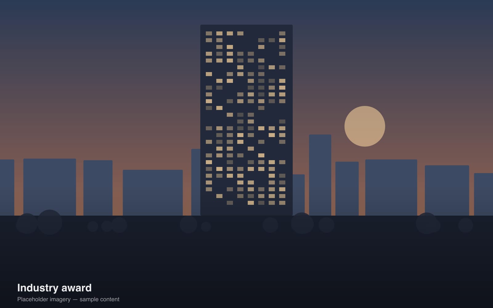 Herin Signature Tower at dusk